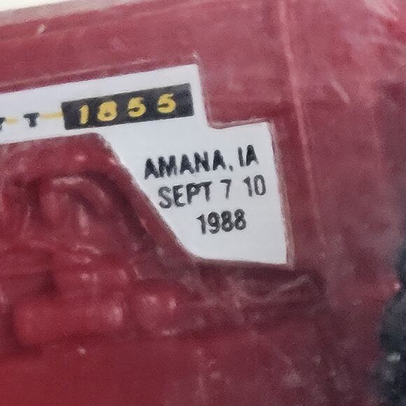 Vtg 1988 Scale Models 1/64 Scale Cockshutt 1855 n/frontend tractor plastic red - Picture 5 of 9